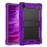 Wholesale Shockproof Durable Heavy Duty Hybrid Sturdy Kickstand Protective Tablet Cover Case for Samsung Galaxy Tab A7 Lite (2021) (Purple/Black)